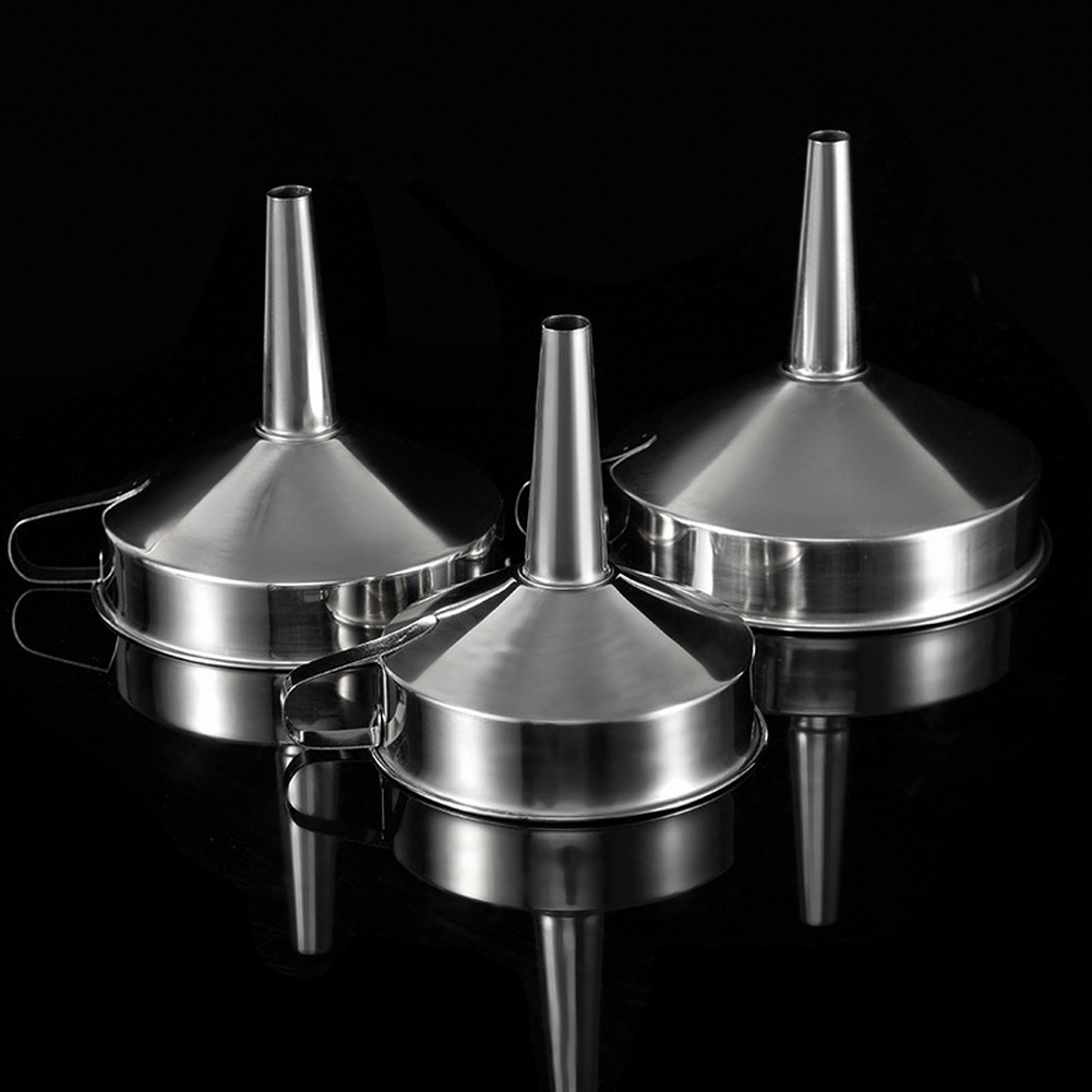Kitchen Gadgets Design - 1Pc Stainless Steel Cooking Oil Funnel