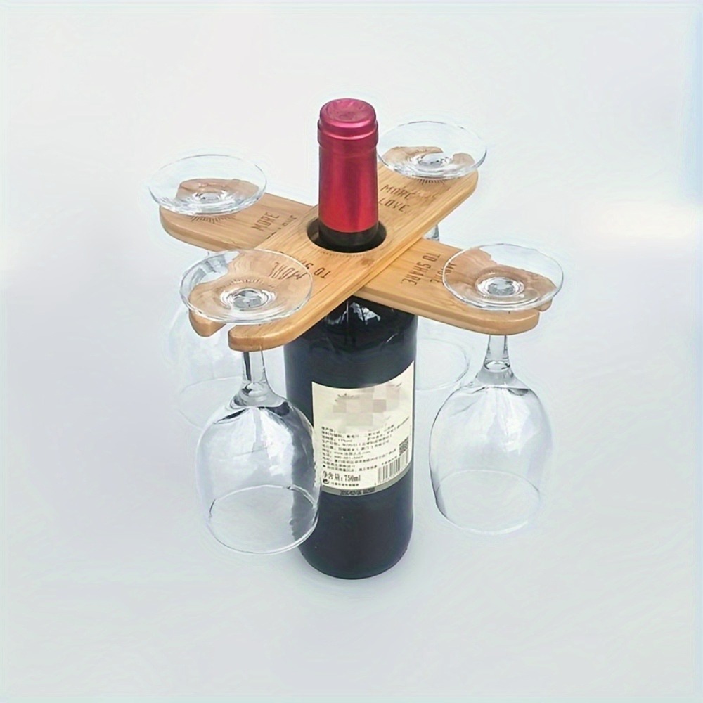 Kitchen Gadgets Organizer - 1pc Upside Down Hanging Red Wine