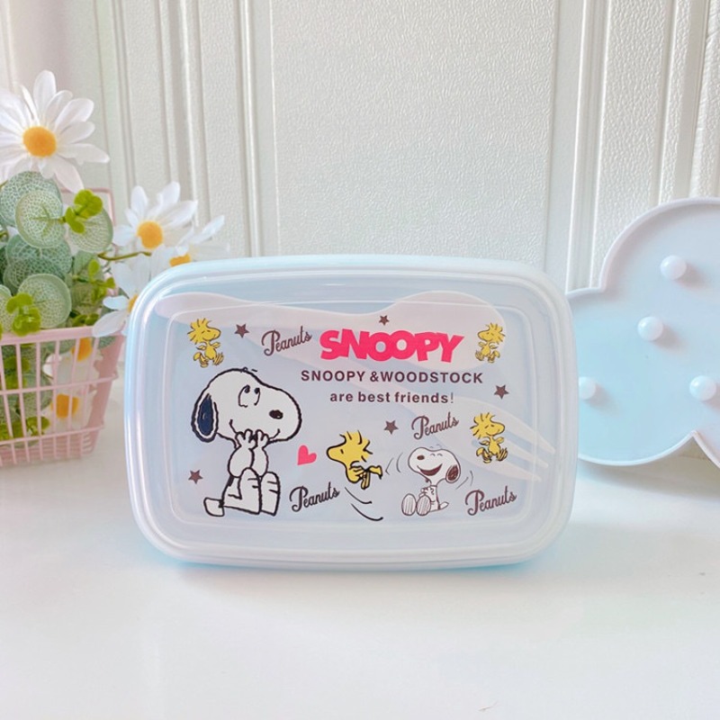 Kitchen Gadgets Organizer - Kawaii Snoopy Lunch Box With Spoon
