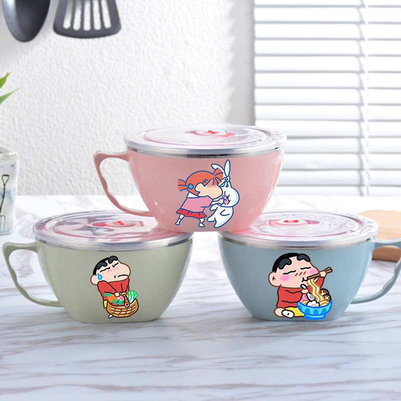 Kitchen Gadgets Organizer - Crayon Shin-chan Noodle Bowl Large Capacity
