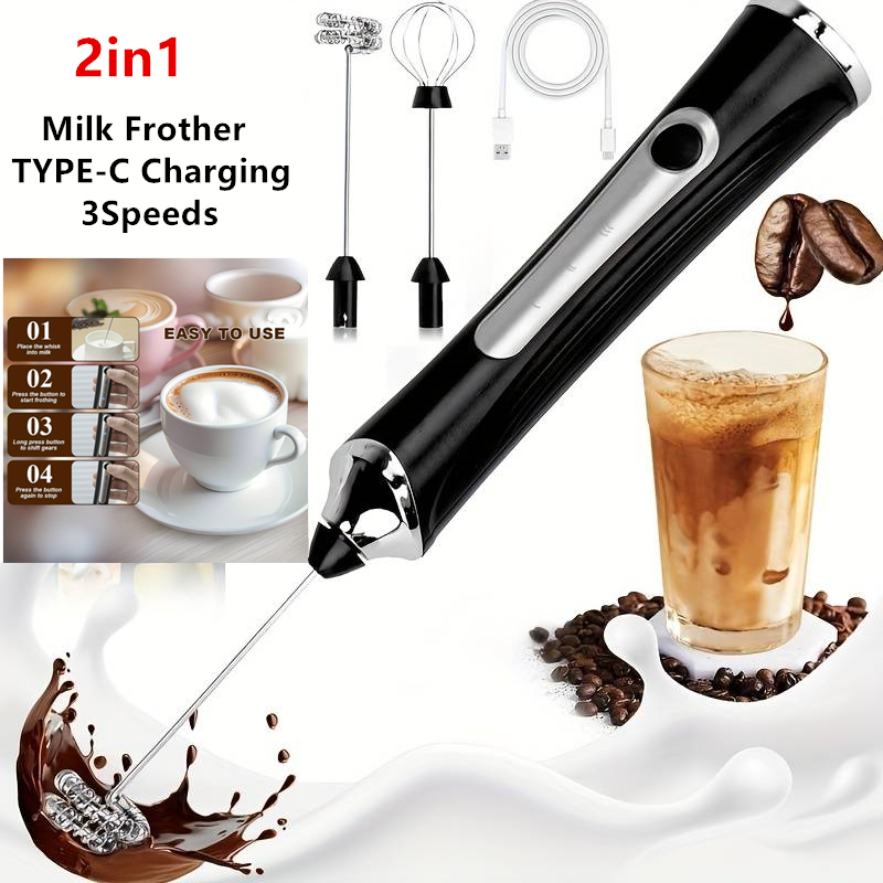 Kitchen Gadgets Design - Wireless Electric Milk Frother Foamer And