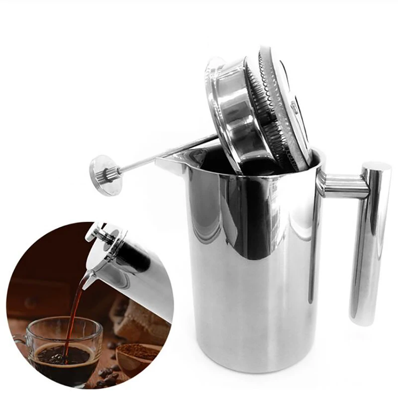 French Press Coffee Maker - 1000/800/350Ml Báo Chí Pháp Trà Cà