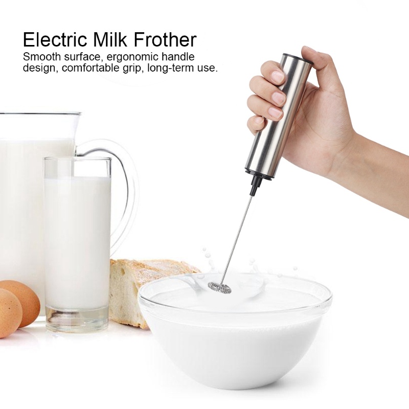 Kitchen Gadgets Blender - Handheld Electric Milk Frother Rechargeable Stainless