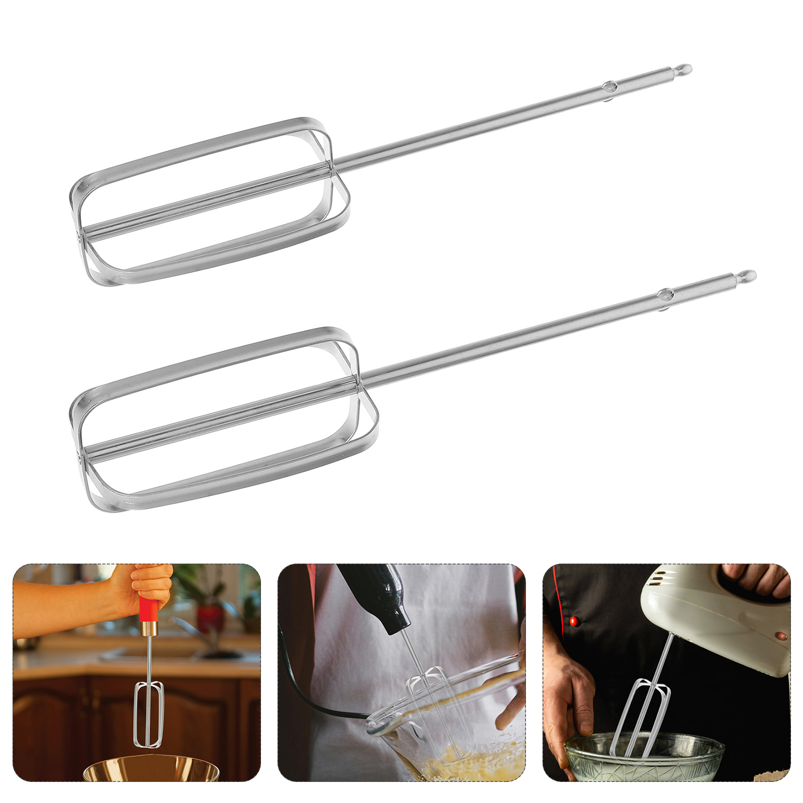Kitchen Gadgets Blender - 2 Pcs Stainless Steel Hand Mixer