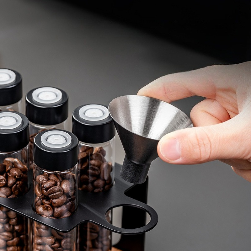 JUSTINLAU Glass Coffee Bean St - đánh giá và giá Kitchen Gadgets Organizer