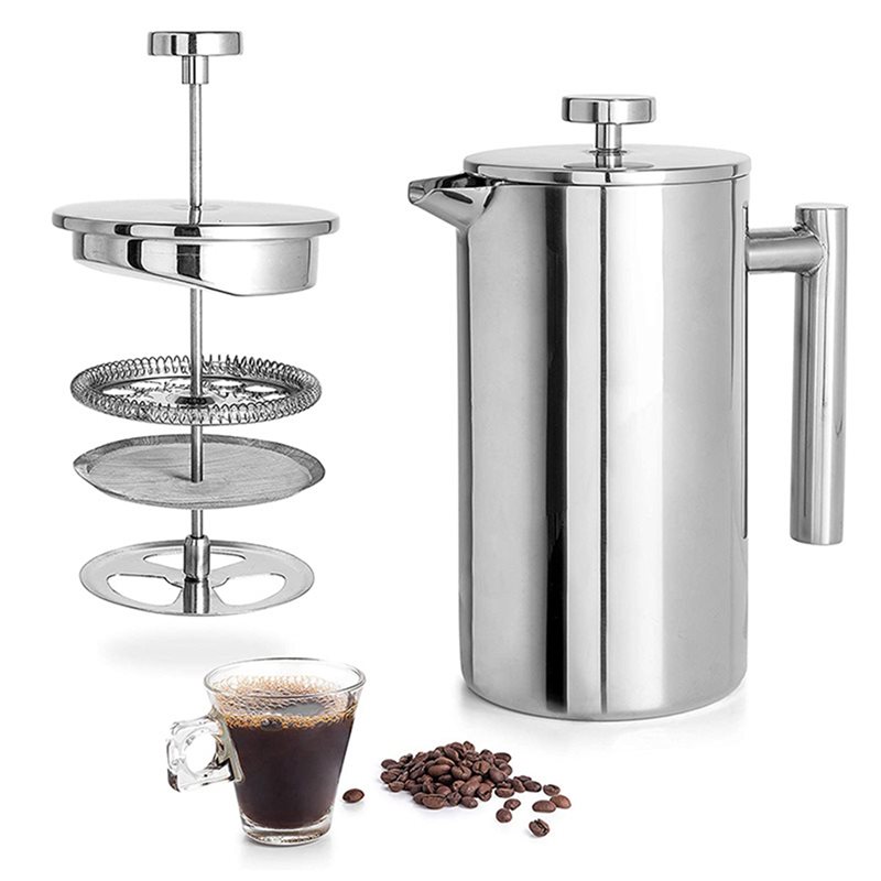 2X Stainless Steel French Pres - đánh giá và giá French Press Coffee Maker