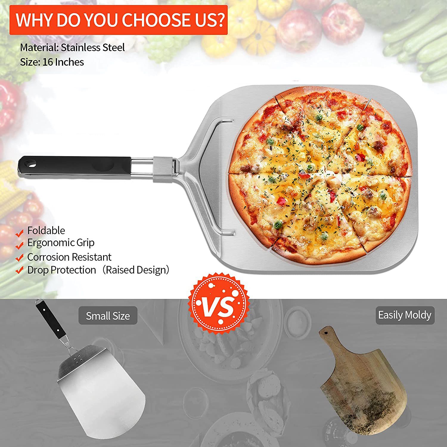 WSFS! Folding Aluminum Pizza P - đánh giá và giá Pizza Stone Baking