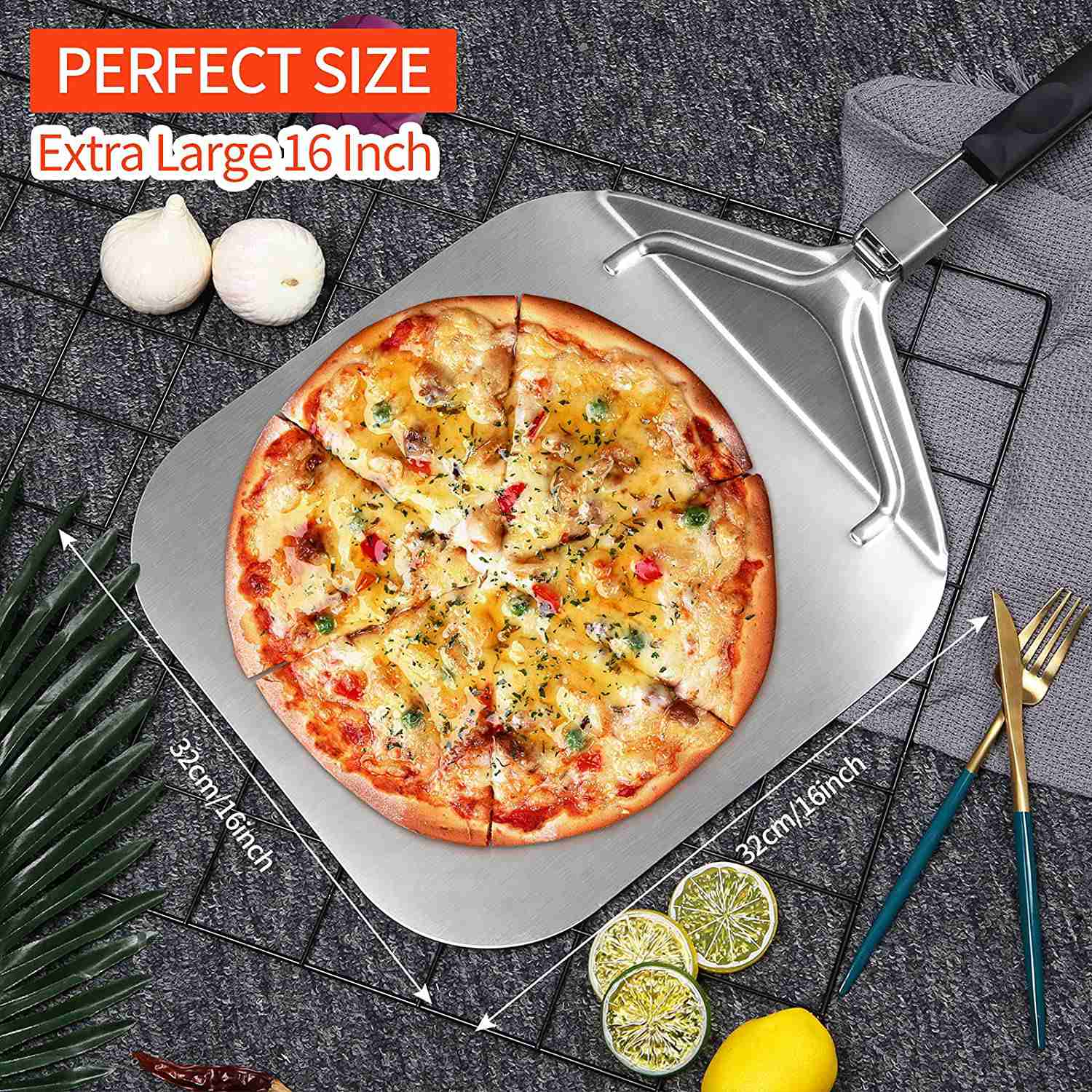 WSFS! Folding Aluminum Pizza P - đánh giá và giá Pizza Stone Baking