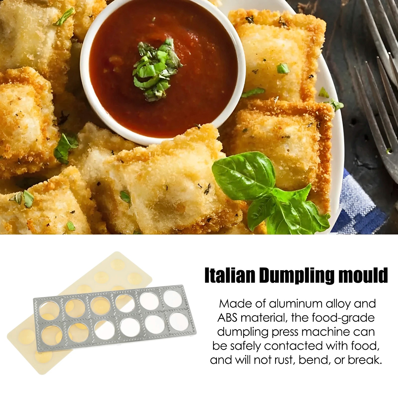 Dumpling Mold 12 Holes Ravioli - đánh giá và giá Kitchen Gadgets Design