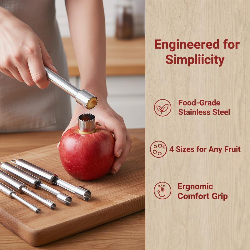 4pcs Fruit Core Remover Cutter - đánh giá và giá Kitchen Home Gadgets