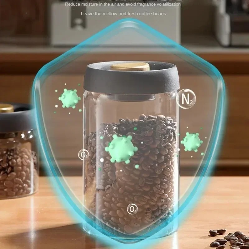 Manual Vacuum Sealed Coffee Ja - đánh giá và giá Kitchen Gadgets Organizer