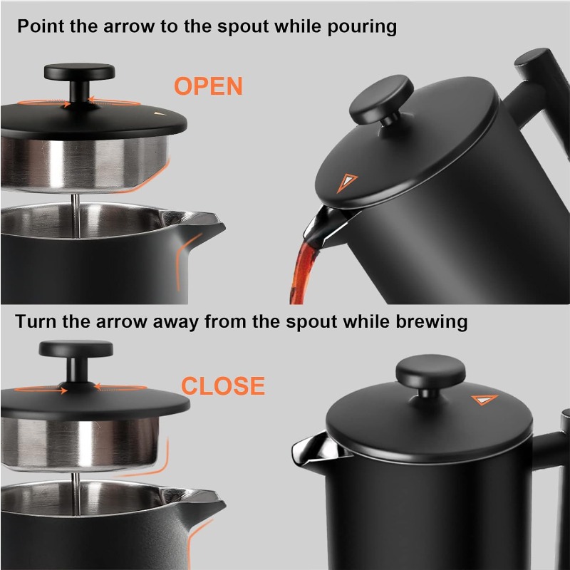 French Press Coffee Maker 34 O - đánh giá và giá French Press Coffee Maker