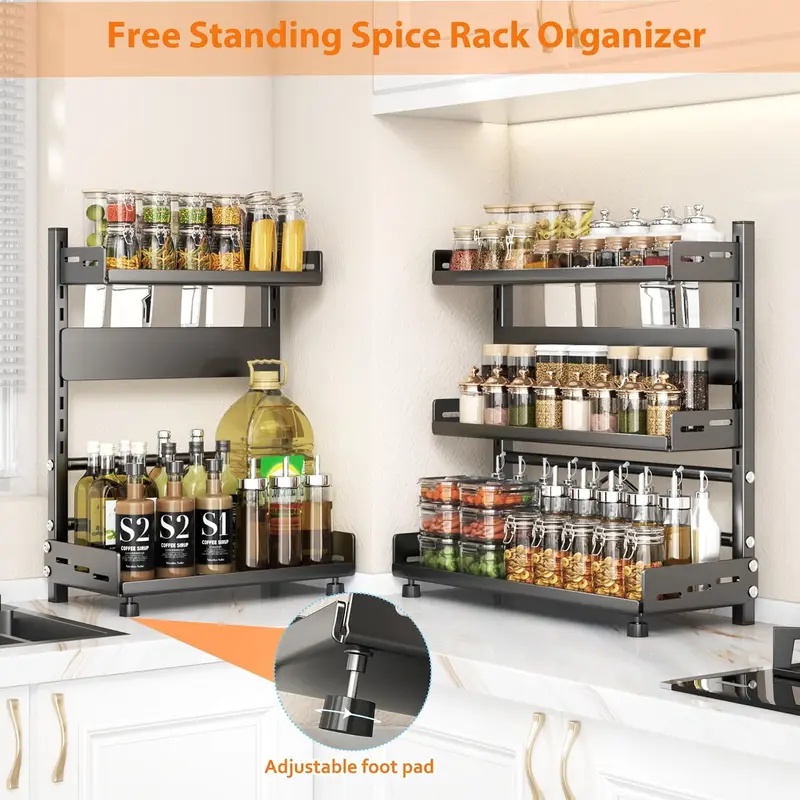3 Tier Spice Storage Rack for  - đánh giá và giá Kitchen Gadgets Organizer