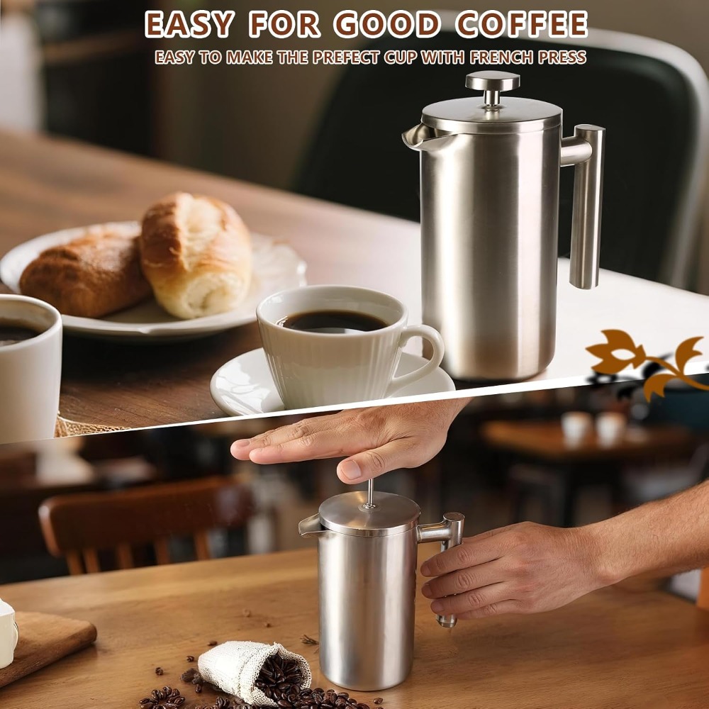French Press Coffee Maker, 304 - đánh giá và giá French Press Coffee Maker