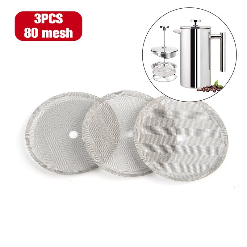 New 3Pcs Reusable Stainless St - đánh giá và giá French Press Coffee Maker
