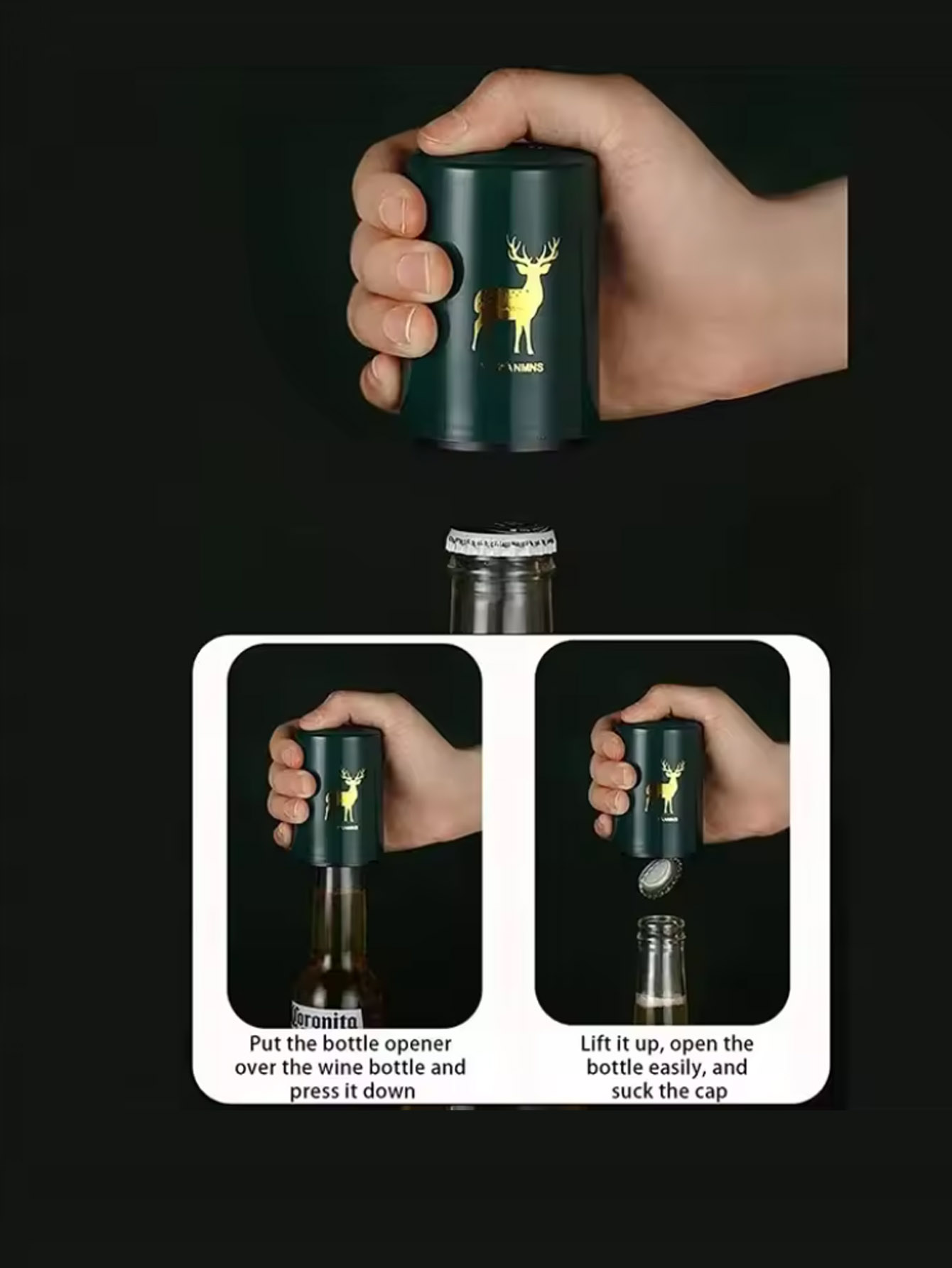 1Pcs Automatic Beer Bottle Ope - đánh giá và giá Kitchen Home Gadgets