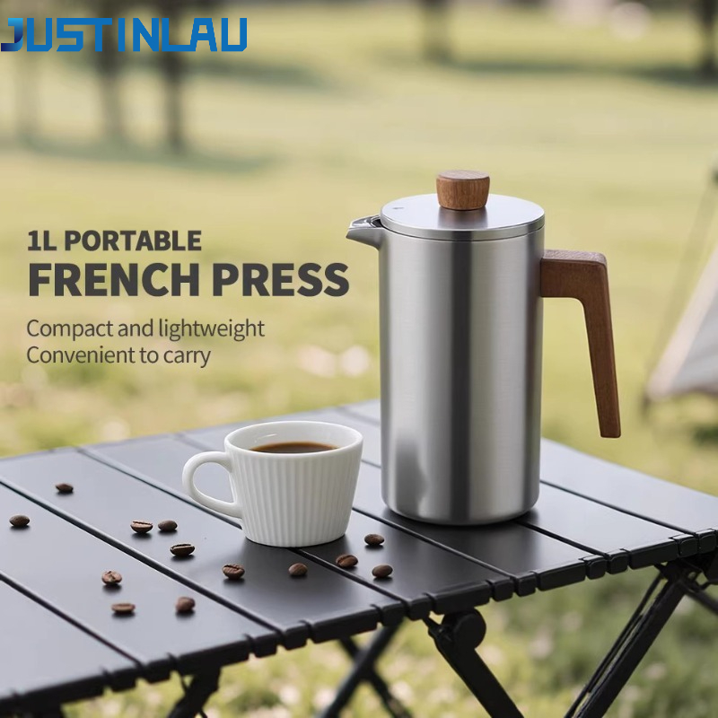 JUSTINLAU 1000ml Stainless Ste - đánh giá và giá French Press Coffee Maker