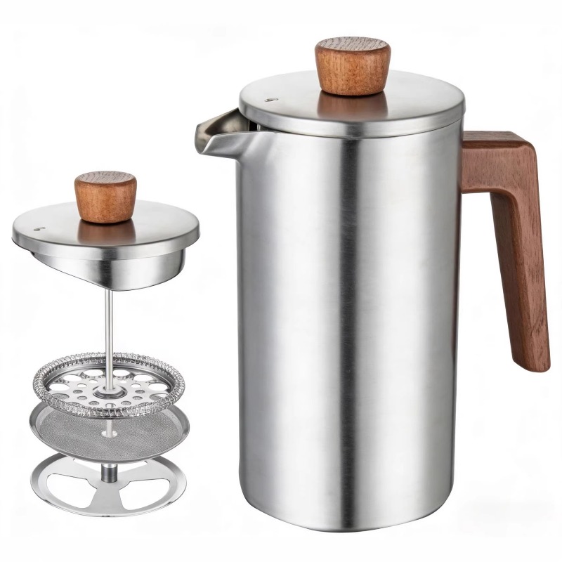 JUSTINLAU 1000ml Stainless Ste - đánh giá và giá French Press Coffee Maker
