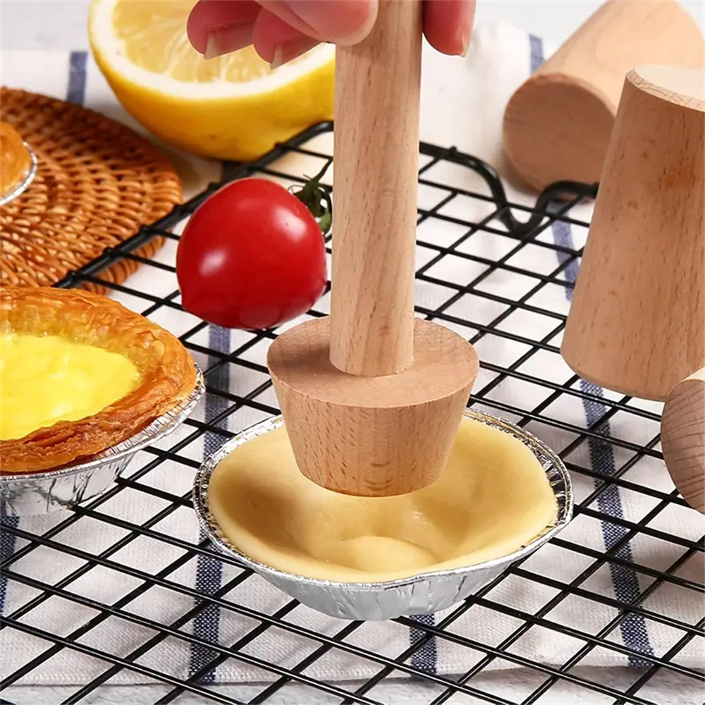 Premium Wooden Egg Tart Mold D - đánh giá và giá Kitchen Gadgets Design