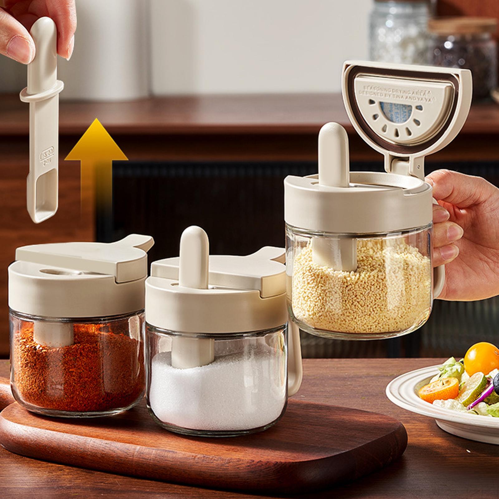 Seasoning Jar Leak-Proof Salt  - đánh giá và giá Kitchen Gadgets Organizer